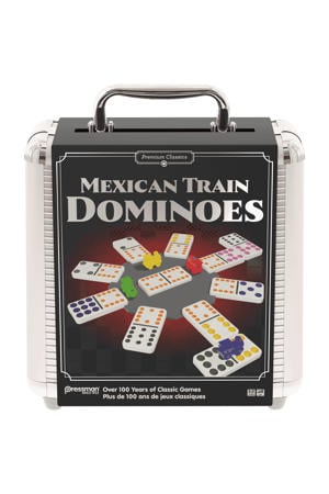 Mexican Train Dominoes - Aluminum Case