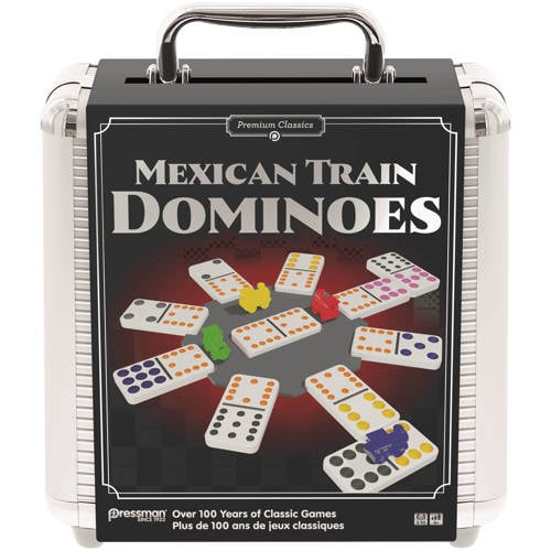 Goliath Mexican Train Dominoes - Aluminum Case Bordspel afbeelding
