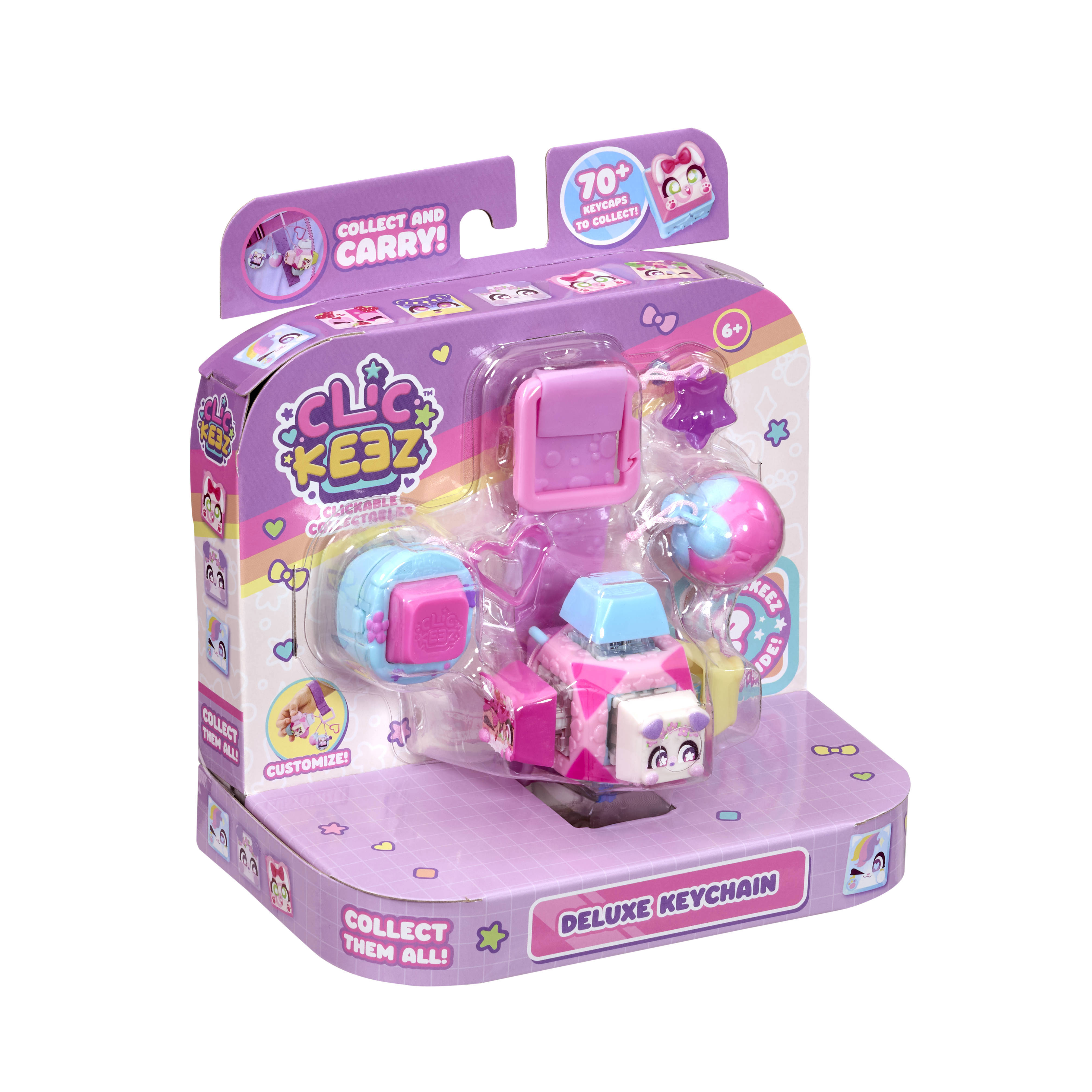 CLICKEEZ Deluxe Keychain – 7 Surprises à Cliquer | Jouet Kawaii