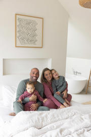 thumbnail: Feetje Wafelpyjama - Family Limited Edition berryrood