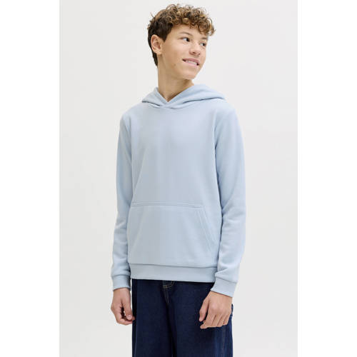 JACK & JONES JUNIOR hoodie lichtblauw Sweater Jongens Polyester Capuchon - maat 176 afbeelding