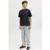 JACK & JONES JUNIOR T-shirt met backprint zwart