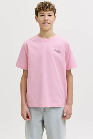 T-shirt met backprint roze