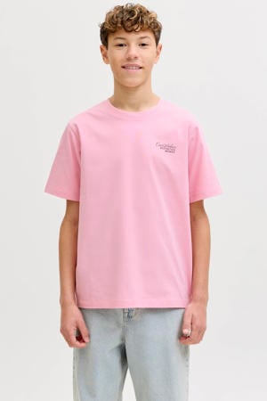 T-shirt met backprint roze