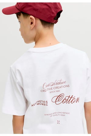 T-shirt met backprint wit