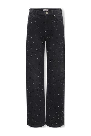 wide leg jeans black denim