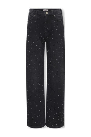 wide leg jeans black denim