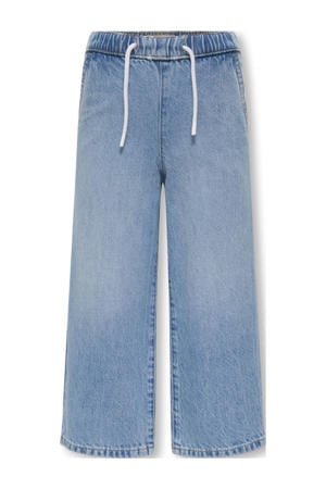 wide leg jeans light blue denim