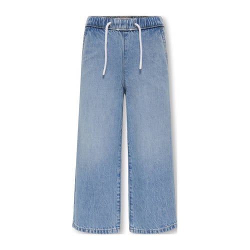 KIDS ONLY MINI wide leg jeans light blue denim Blauw Effen - maat 104 afbeelding