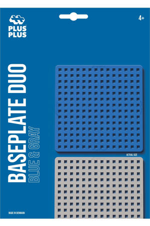 Bouwplaat blauw/grijs 2 stuks - 3840