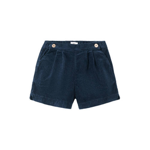 Mango Kids casual short donkerblauw Korte broek Meisjes Corduroy Effen - maat 152 afbeelding