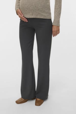 regular high waist zwangerschaps casual broek antraciet