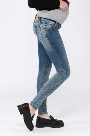 high waist zwangerschaps skinny jeans medium blue denim