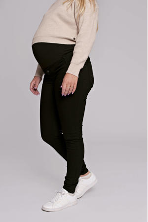 high waist zwangerschaps skinny jeans black denim