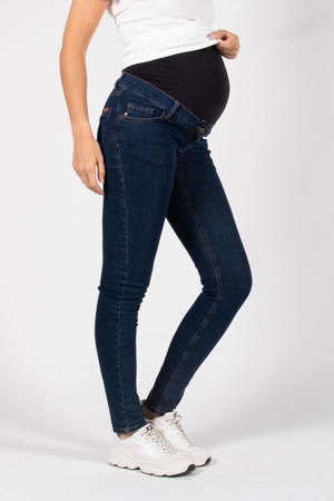 high waist zwangerschaps skinny jeans medium blue denim