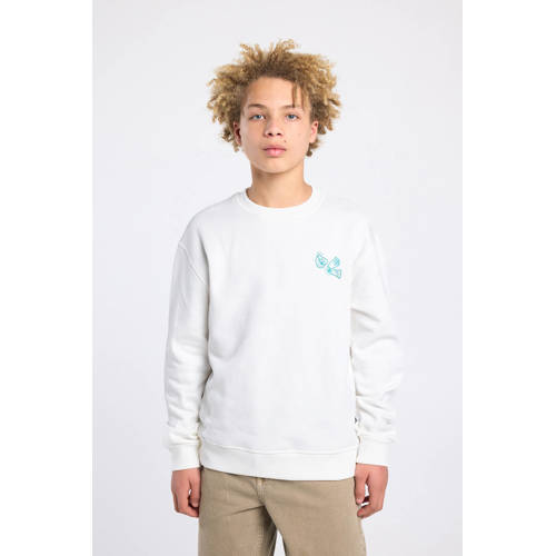 America Today sweater met backprint wit Backprint - maat 158/164 afbeelding