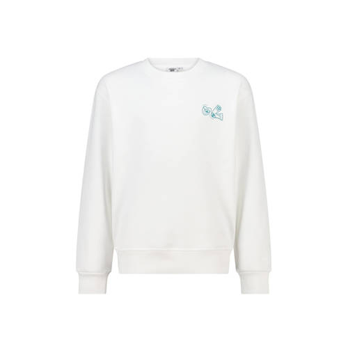 America Today sweater met backprint wit Backprint - maat 122/128 afbeelding
