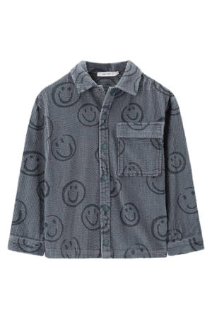 corduroy overhemd grijs