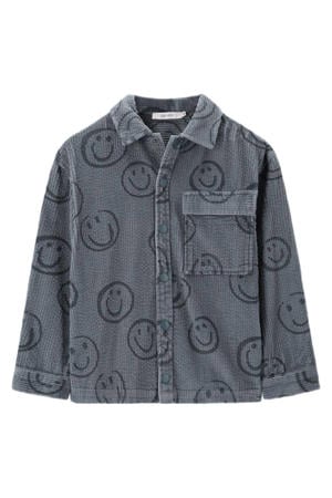 corduroy overhemd grijs