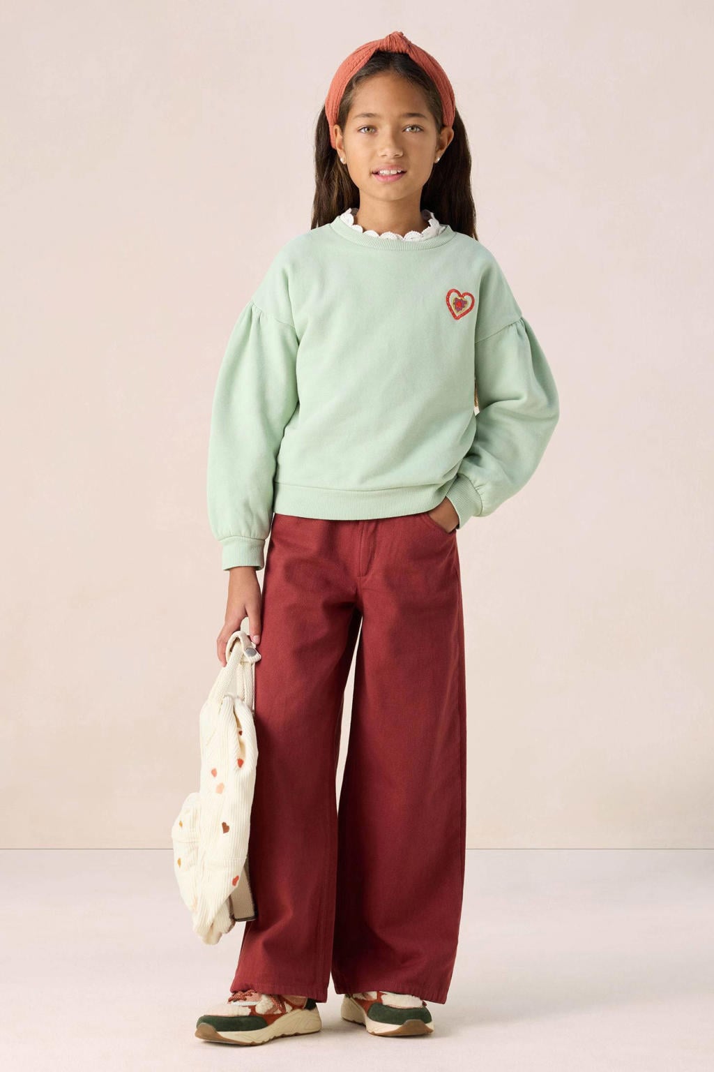 Sissy-Boy high waist wide leg jeans rood