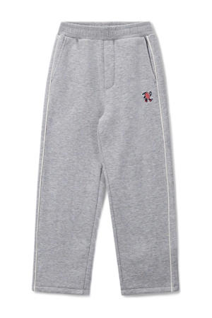 casual broek grijs melange