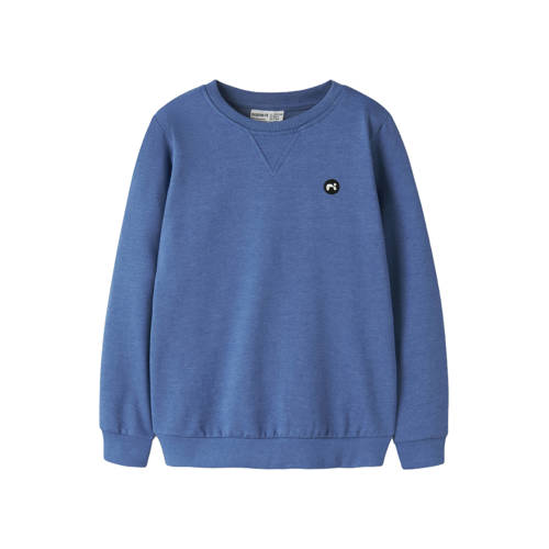 NAME IT KIDS sweater Blauw Jongens Katoen Ronde hals Effen - maat 158/164 afbeelding