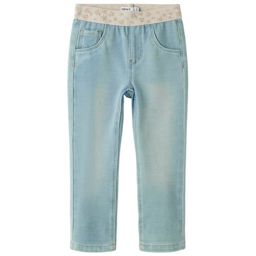 NAME IT MINI slim fit jeans ight blue denim Blauw Meisjes Stretchkatoen - maat 86 afbeelding