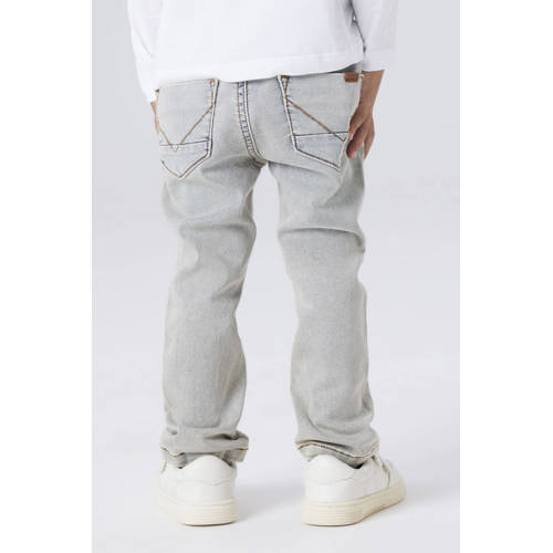 NAME IT MINI slim fit jeans vintage light blue denim Blauw Jongens Stretchkatoen - maat 104 afbeelding