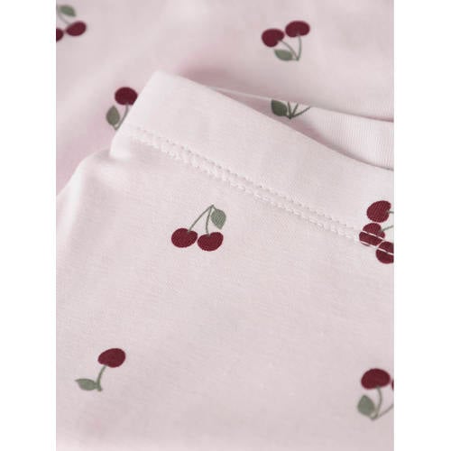 NAME IT KIDS slim gebloemde legging Roze Meisjes Stretchkatoen All over print - maat 128 afbeelding