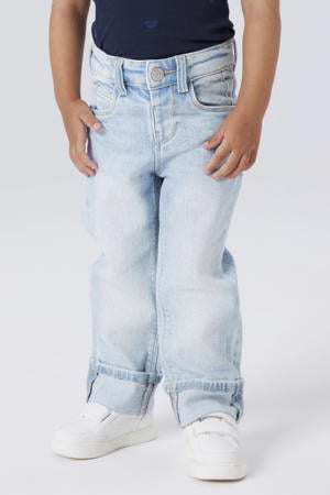 straight leg jeans light blue denim