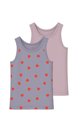 hemd - lila/roze (set van 2)
