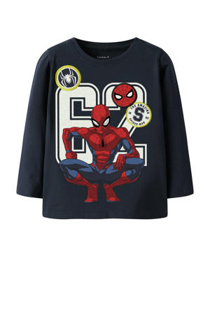 Spider-Man longsleeve donkerblauw