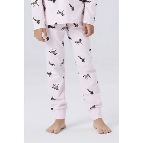 NAME IT KIDS pyjamaset met all over print lichtroze Meisjes Stretchkatoen Ronde hals - maat 134/140 afbeelding