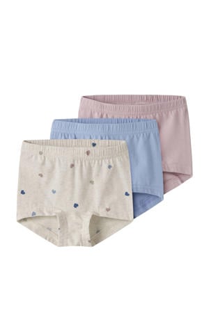 hipster - ecru/blauw/roze (set van 3)