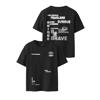 NAME IT KIDS T-shirt met backprint zwart