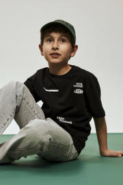 thumbnail: Zwarte jongens NAME IT KIDS T-shirt van katoen met backprint, korte mouwen en ronde hals