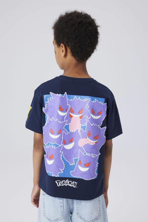 Pokemon T-shirt met backprint donkerblauw