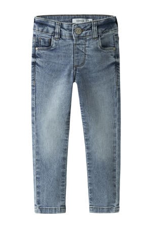 regular waist regular fit jeans medium blue denim