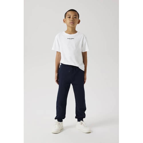 NAME IT KIDS casual broek donkerblauw Jongens Katoen Effen - maat 116 afbeelding