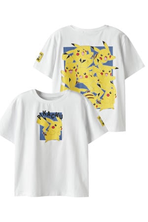 Pokemon T-shirt met backprint wit