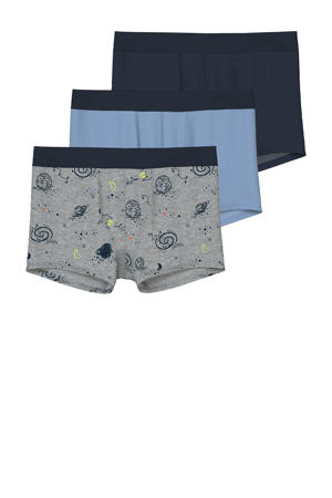 boxershort - grijs/blauw/donkerblauw (set van 3)