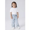 NAME IT MINI wide leg jeans met hartjes light blue denim