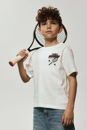 T-shirt met backprint wit