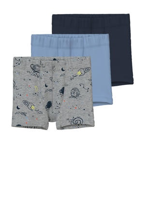 boxershort - grijs/blauw/donkerblauw (set van 3)