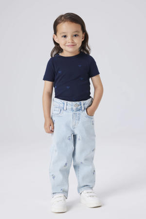 mom jeans light blue denim