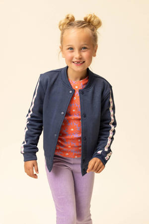 gebloemde longsleeve koraalrood