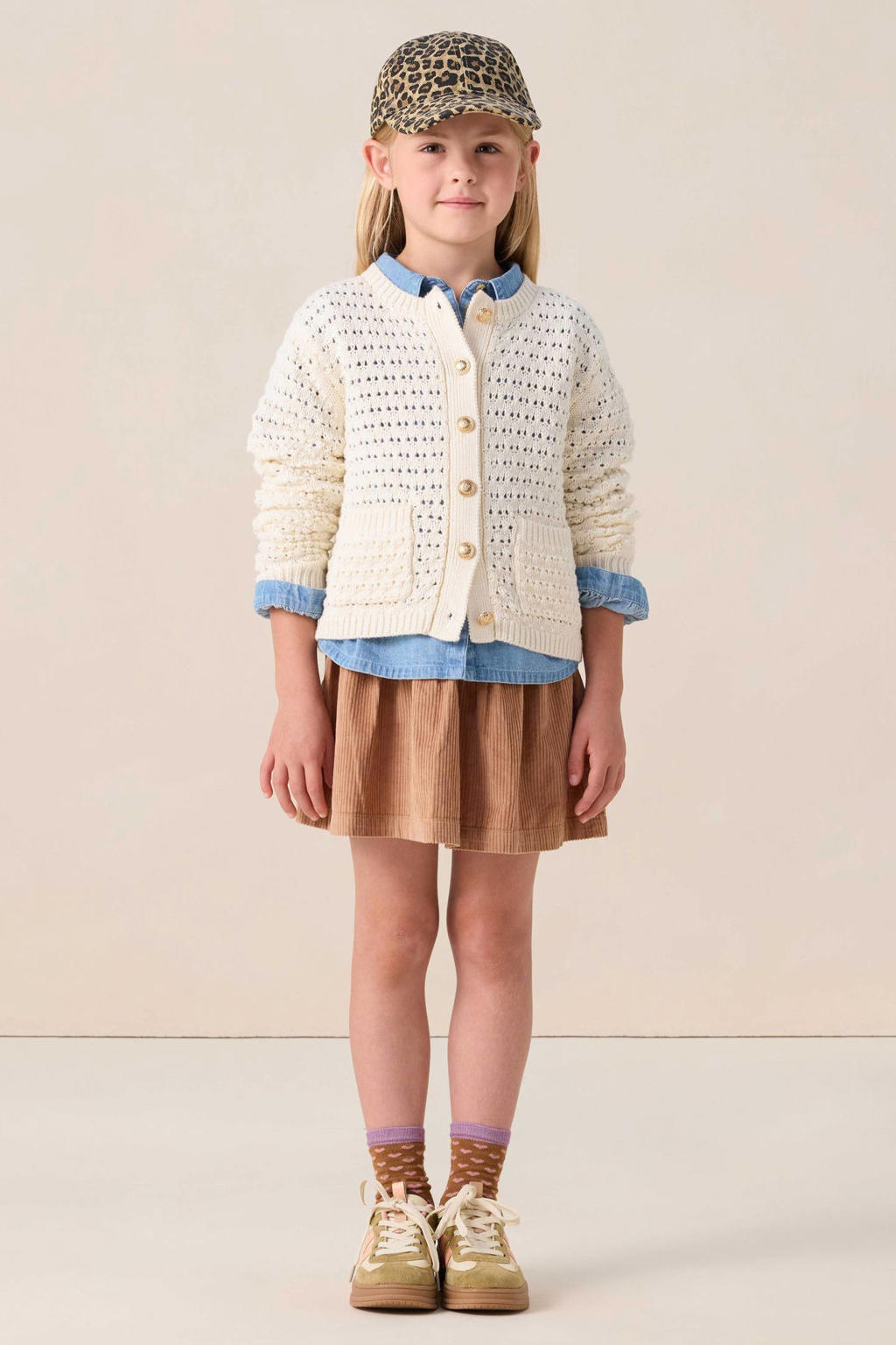 Sissy-Boy gebreid vest wit
