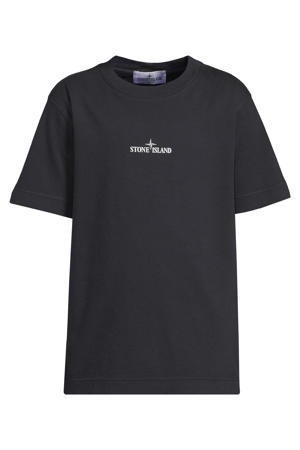 T-shirt met backprint donkerblauw