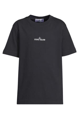 T-shirt met backprint donkerblauw