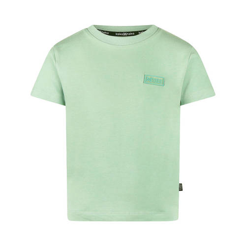 Koko Noko T-shirt groen Jongens Katoen Ronde hals Effen - maat 122 afbeelding